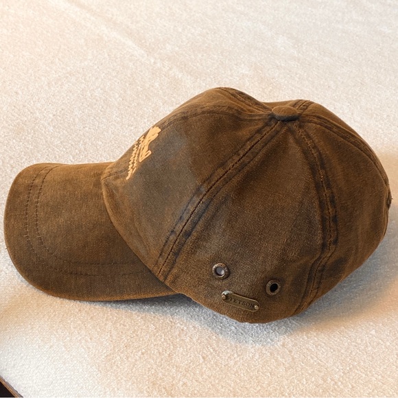 STETSON Martha's Vineyard Oilskin Baseball Cap Hat Adjustable Western Trucker - Picture 9 of 11